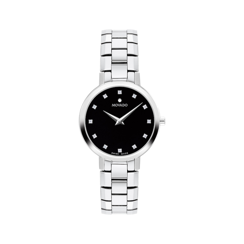 Movado Faceto Diamond Marker Women's Watch 0607866