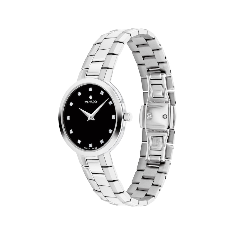 Movado Faceto Diamond Marker Women's Watch 0607866