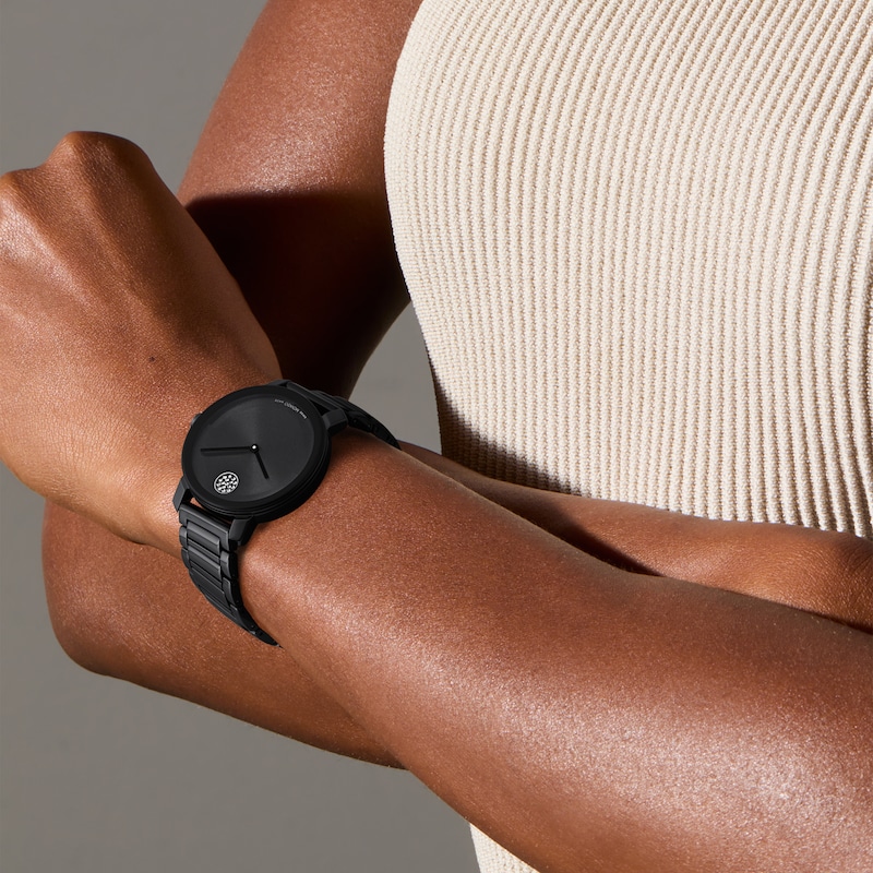Main Image 4 of Movado BOLD Evolution 2.0 Black Ceramic Women's Watch 3601235