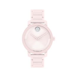 Movado BOLD Evolution 2.0 Pink Ceramic Women's Watch 3601234