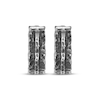 Thumbnail Image 2 of Men's Hammered Hoop Earrings Antique-Finish Stainless Steel