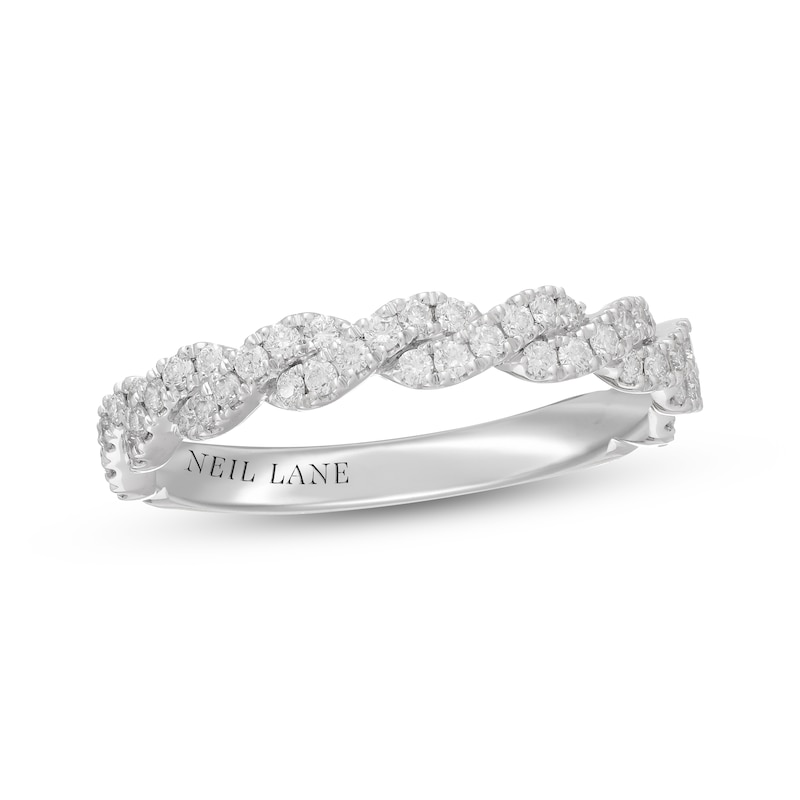 Main Image 1 of Neil Lane Diamond Twist Anniversary Ring 3/8 ct tw 14K White Gold