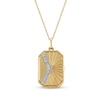 Thumbnail Image 1 of Diamond Sun Locket Necklace 1/10 ct tw Sterling Silver 18"