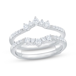 Now + Forever Lab-Grown Diamonds Enhancer Ring 3/8 ct tw 14K White Gold