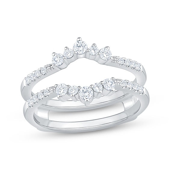 Now + Forever Lab-Grown Diamonds Enhancer Ring 3/8 ct tw 14K White Gold
