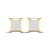 Thumbnail Image 2 of STUDIO BY KAY Men's Lab-Grown Diamond Rhombus Stud Earrings 1/2 ct tw 24K Yellow Gold Vermeil Sterling Silver