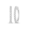 Thumbnail Image 1 of KAY Lab-Grown Diamonds Hoop Earrings 1/4 ct tw Sterling Silver