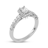 Thumbnail Image 2 of Now + Forever Lab-Grown Diamonds Emerald-Cut Halo Engagement Ring 3/4 ct tw 14K White Gold