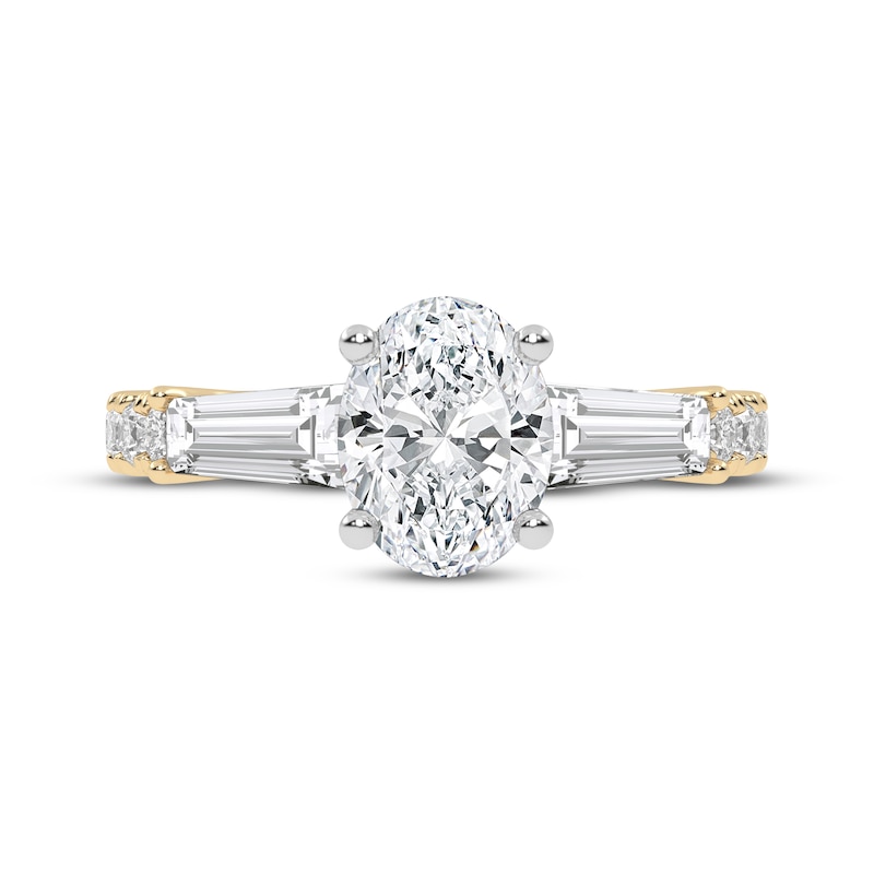 Main Image 3 of Now + Forever Lab-Grown Diamonds Oval-Cut Engagement Ring 1-3/4 ct tw 14K Yellow Gold