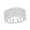 Thumbnail Image 1 of Now + Forever Lab-Grown Diamonds Multi-Row Anniversary Ring 2 ct tw 14K White Gold