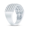 Thumbnail Image 2 of Now + Forever Lab-Grown Diamonds Multi-Row Anniversary Ring 2 ct tw 14K White Gold