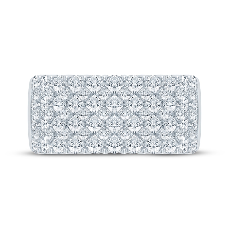Main Image 3 of Now + Forever Lab-Grown Diamonds Multi-Row Anniversary Ring 2 ct tw 14K White Gold