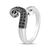 Thumbnail Image 2 of Disney Treasures The Nightmare Before Christmas Black & White Diamond Spiral Ring 1/8 ct tw Sterling Silver