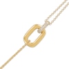Thumbnail Image 2 of STUDIO BY KAY Lab-Grown Diamond Link Bracelet 1/5 ct tw 24K Yellow Gold Vermeil Sterling Silver 7.5"