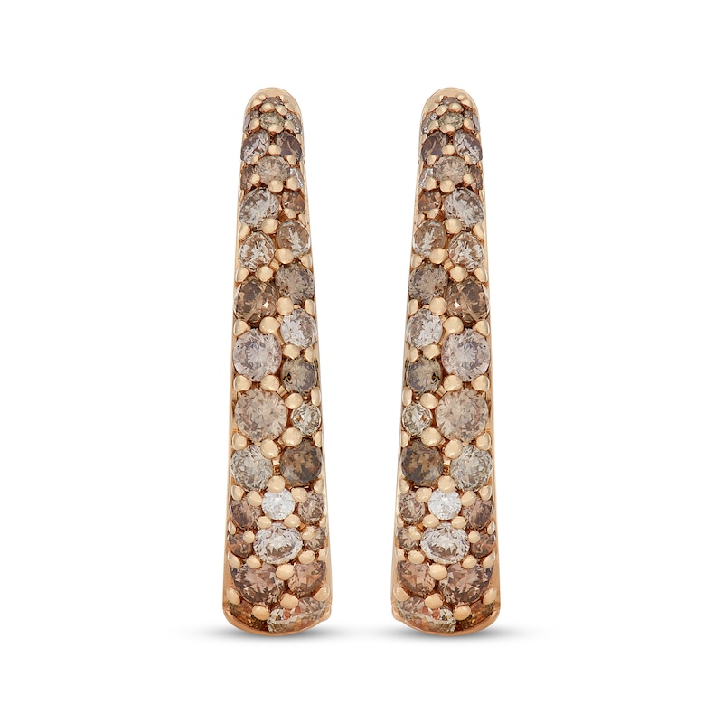 Main Image 2 of Neil Lane Desert Diamonds Scatter Hoop Earrings 1 ct tw 10K Yellow Gold