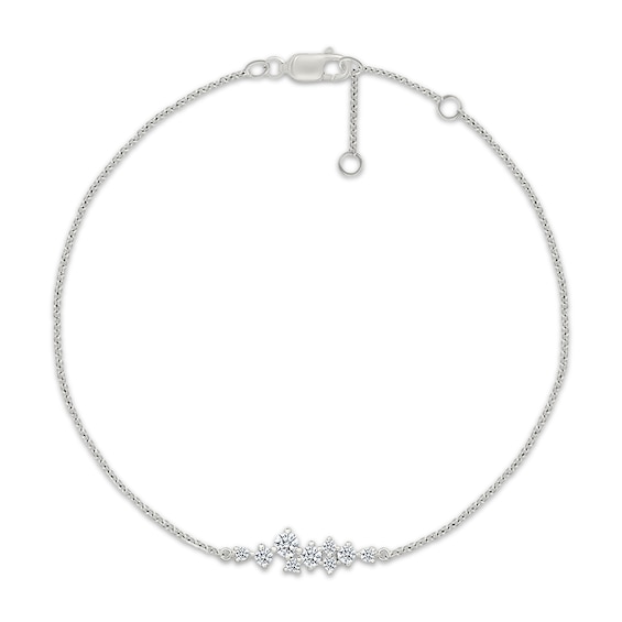 KAY Lab-Grown Diamonds Cluster Bracelet 1/3 ct tw Sterling Silver 7.5"
