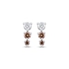 Thumbnail Image 2 of Desert Diamonds Three-Stone Graduated Drop Earrings 1/3 ct tw Sterling Silver