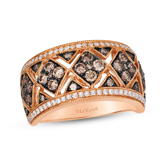 Le Vian Vault Diamond Lattice Ring 1 ct tw 14K Strawberry Gold