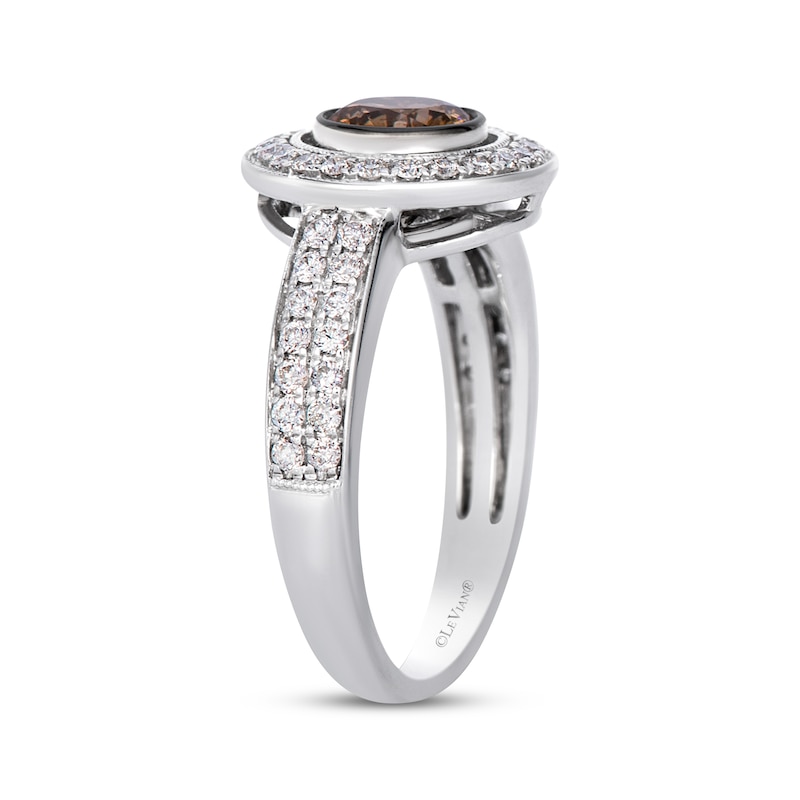 Main Image 2 of Le Vian Vault Diamond Halo Ring 1 ct tw 14K Vanilla Gold