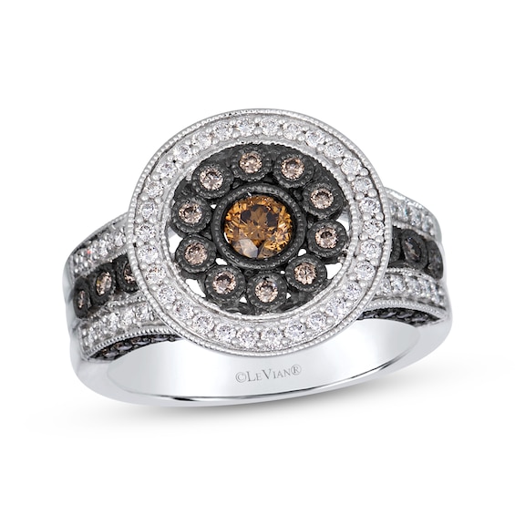 Le Vian Vault Diamond Double Halo Ring 1 ct tw 14K Vanilla Gold