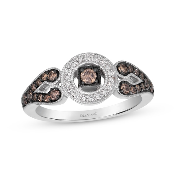 Le Vian Vault Diamond Halo Ring 3/8 ct tw 14K Vanilla Gold