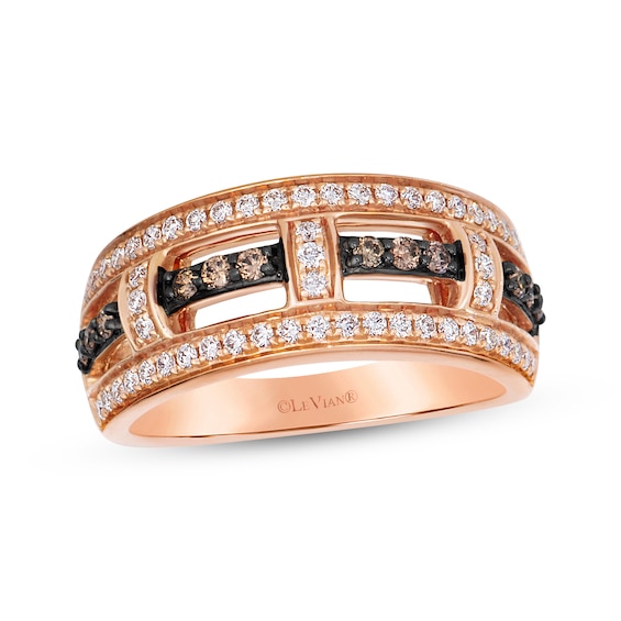 Le Vian Vault Diamond Lattice Ring 1/2 ct tw 14K Strawberry Gold