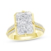 Thumbnail Image 1 of Now + Forever Lab-Grown Diamonds Radiant-Cut Engagement Ring 5-1/3 ct tw 14K Yellow Gold