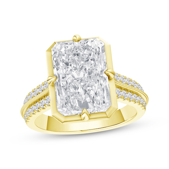Now + Forever Lab-Grown Diamonds Radiant-Cut Engagement Ring 5-1/3 ct tw 14K Gold