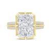 Thumbnail Image 4 of Now + Forever Lab-Grown Diamonds Radiant-Cut Engagement Ring 5-1/3 ct tw 14K Yellow Gold