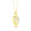 Thumbnail Image 2 of KAY Lab-Grown Diamonds Heart Necklace 1/10 ct tw 10K Yellow Gold 18"