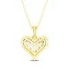 Thumbnail Image 3 of KAY Lab-Grown Diamonds Heart Necklace 1/10 ct tw 10K Yellow Gold 18"