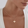 Thumbnail Image 7 of KAY Lab-Grown Diamonds Heart Necklace 1/10 ct tw 10K Yellow Gold 18"