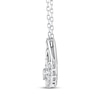 Thumbnail Image 2 of Mom + Me Lab-Grown Diamond Necklace 1/4 ct tw Sterling Silver 18"