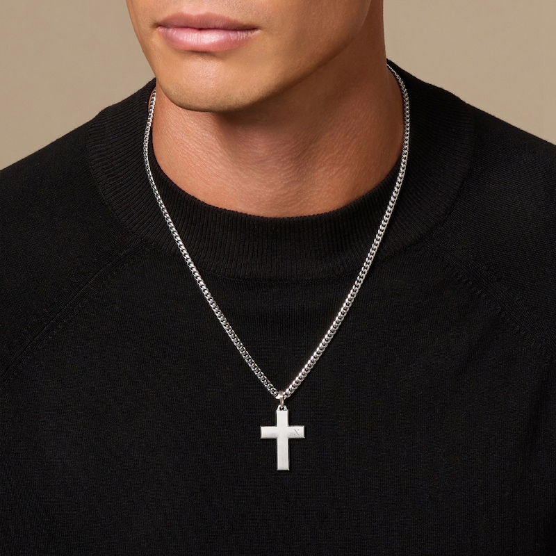 Main Image 2 of JAXXON Men's Collection Cross Charm Stainless Steel