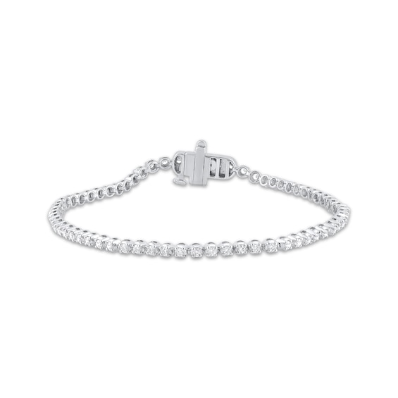 Diamond Tennis Bracelet 1 ct tw 10K White Gold 7"