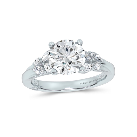 Monique Lhuillier Bliss Lab-Grown Diamond Engagement Ring Setting 3/ ct tw Platinum