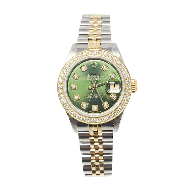 Main Image 1 of Previously Owned Rolex Datejust Olive Dial Women's Watch