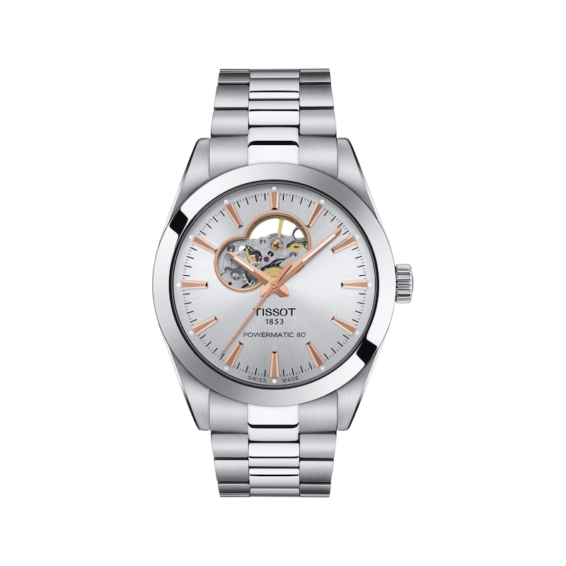 Main Image 1 of Tissot Gentleman Powermatic Open Heart Men’s Watch T1274071103101