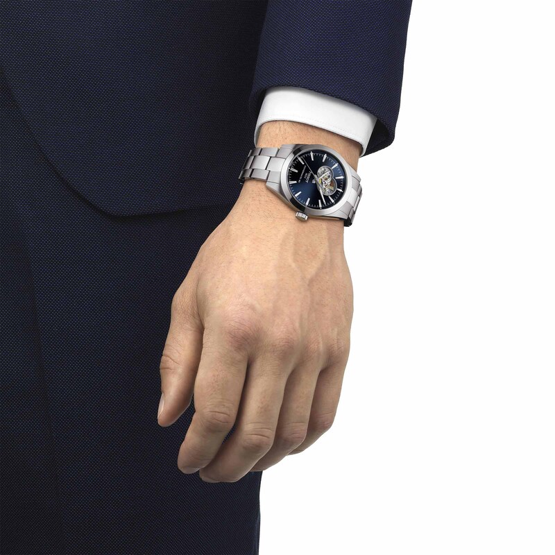 Main Image 5 of Tissot Gentleman Powermatic Open Heart Men’s Watch T1274071104101