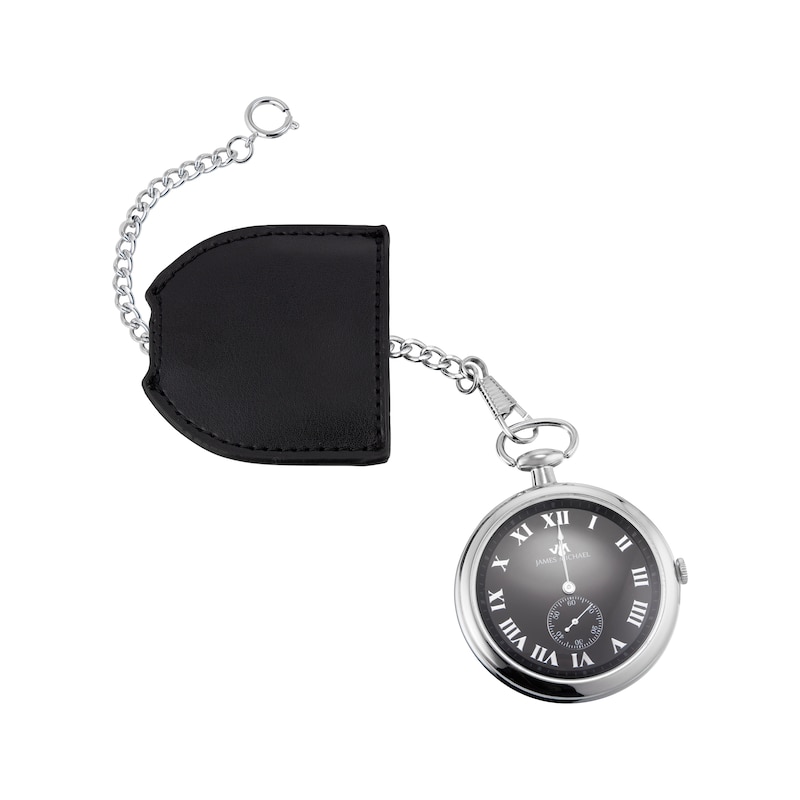 Main Image 1 of James Michael Men's Open-Face Pocket Watch PQA011125W