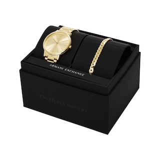 Armani Exchange Men's Watch & Bracelet Gift Set AX7144SET