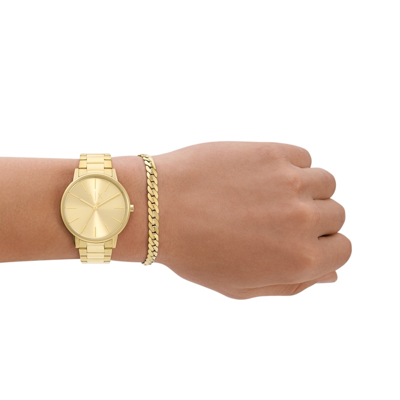 Armani Exchange Men\'s Watch & Bracelet Gift Set AX7144SET | Kay