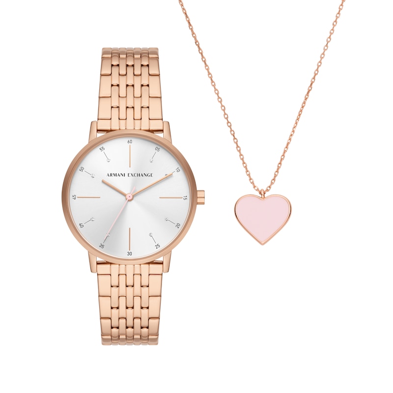Main Image 2 of Armani Exchange Women's Watch & Necklace Gift Set AX7145SET
