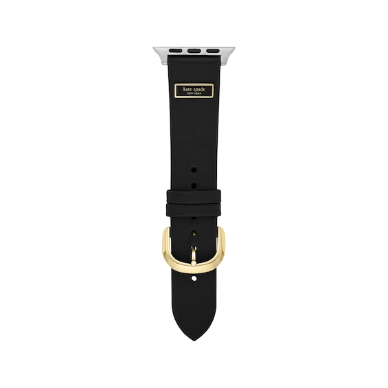 Kate Spade New York Black Women's Watch Strap for Apple & Samsung KSS0183E