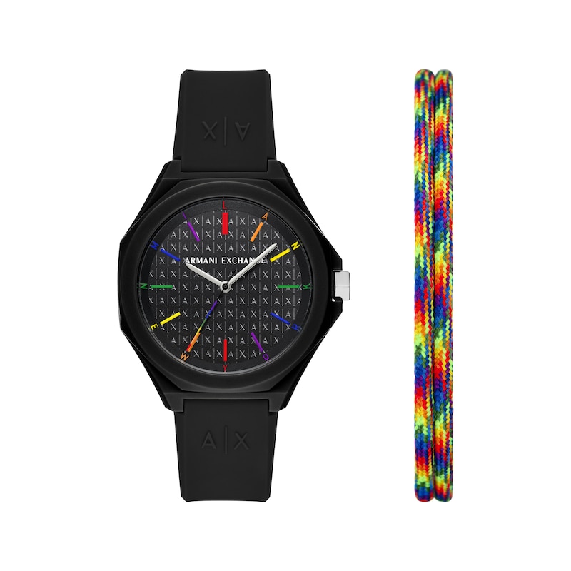 Armani Exchange Andrea Watch Set with Multi-Color Bracelet AX7158SET