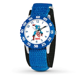 Marvel Captain America Kids' Time Teacher Watch XWA3712