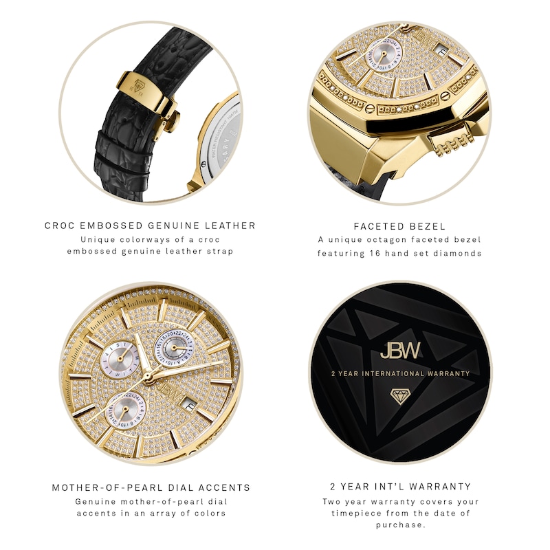 Main Image 4 of Men's JBW Saxon 10 Year Anniversary Edition Watch JB-6101L-10A