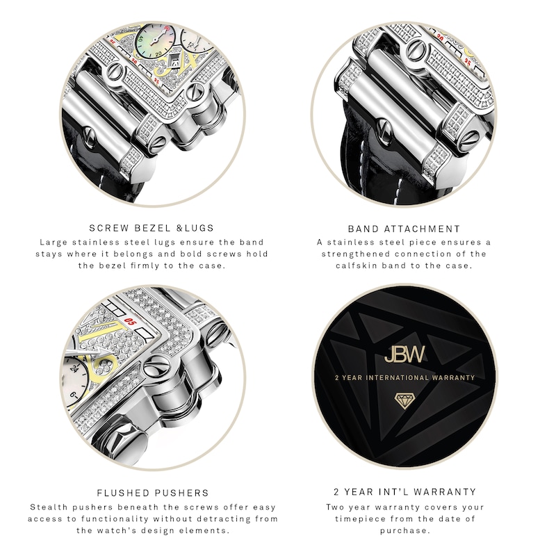 Main Image 4 of Men's JBW Phantom Watch JB-6215-238-B