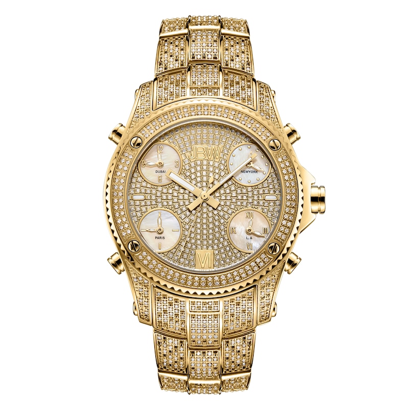 Main Image 1 of Men's JBW Jet Setter Platinum Series Watch PS550A