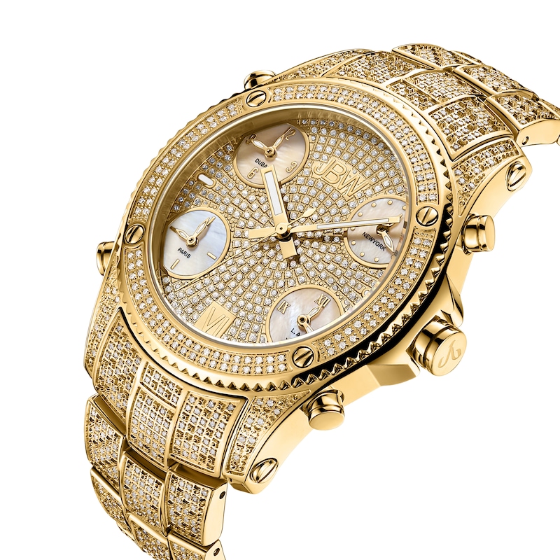 Main Image 2 of Men's JBW Jet Setter Platinum Series Watch PS550A